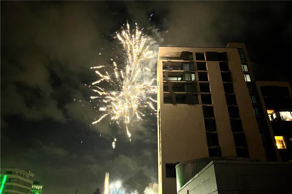 Silvester am Phoenix-See in Dortmund-Hörde