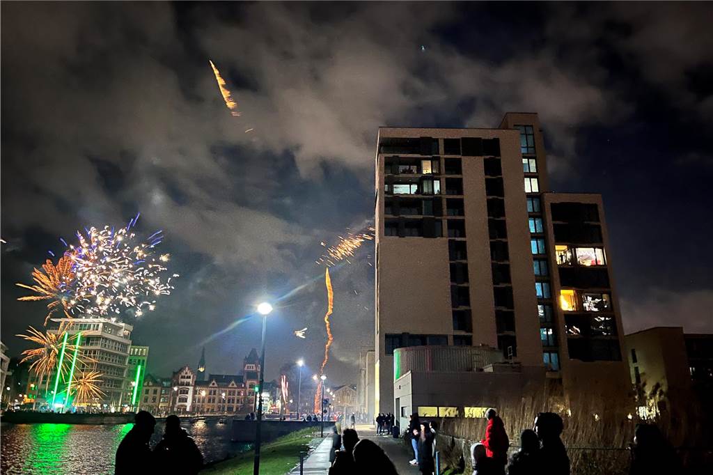 Silvester am Phoenix-See in Dortmund-Hörde