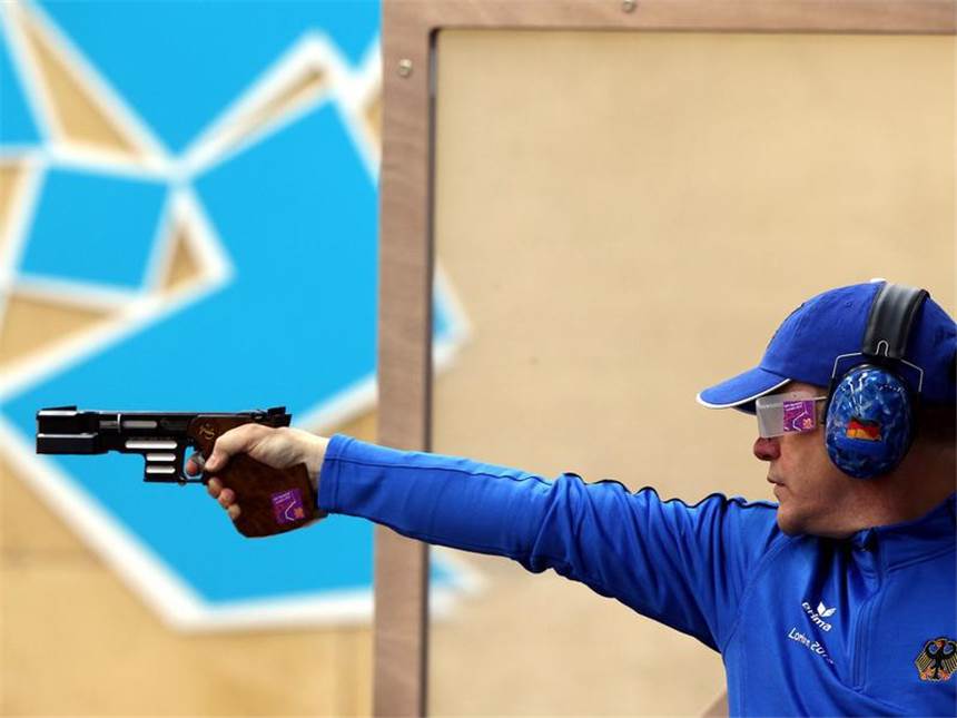 Bitterer Abschied für Rekord-Olympionike Schumann Ralf Schumann wird nach den Spielen in London seine olympische Karriere beenden. Foto: Geoff Caddick