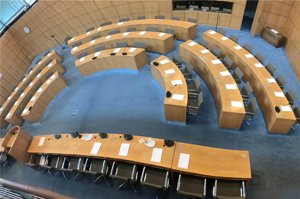 Jonas Ehm müsste als Stellvertreter seine erste Ausschusssitzung leiten Ratssaal der Stadt Castrop-Rauxel