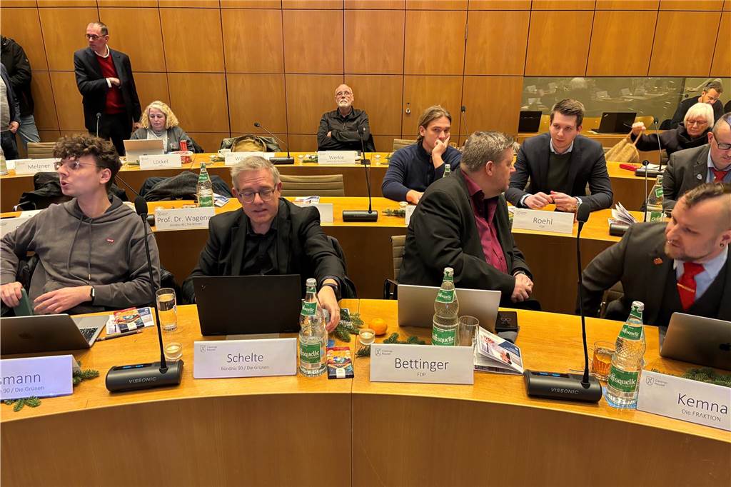 Ratssitzung am 12.12.2024 im Ratssaal der Stadt Castrop-Rauxel am Europaplatz.