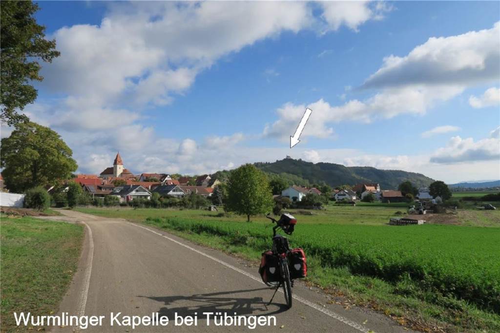 Per E-Bike auf den Spuren von Mercedes, Schiller, Nibelungen und BASF Wurmlinger Kapelle bei Tübingen