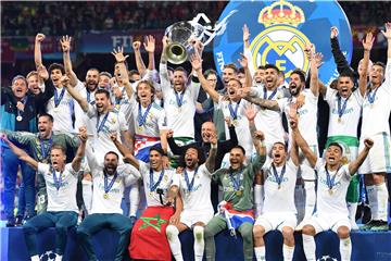 Real Madrid feiert den dritten Champions-League-Titel in Serie.