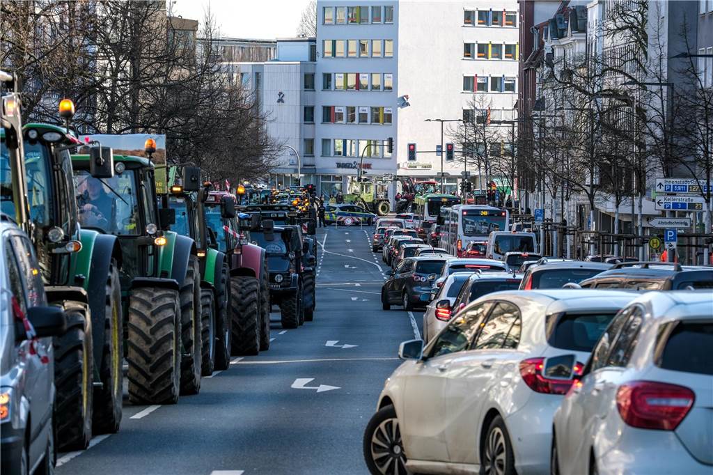 Bauerndemo am 8.1.2024 in Recklinghausen