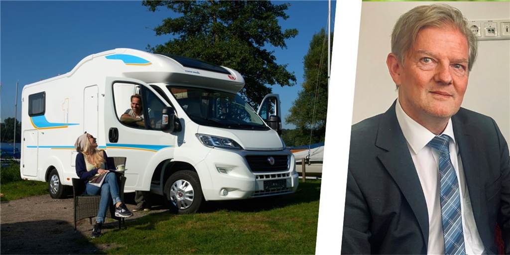 Dorstener Dieselfahrer warten gespannt auf zwei Gerichtsurteile Rechts Rechtsanwalt Mankartz, links ein Wohnmobil auf der Basis des Fiat Ducato.