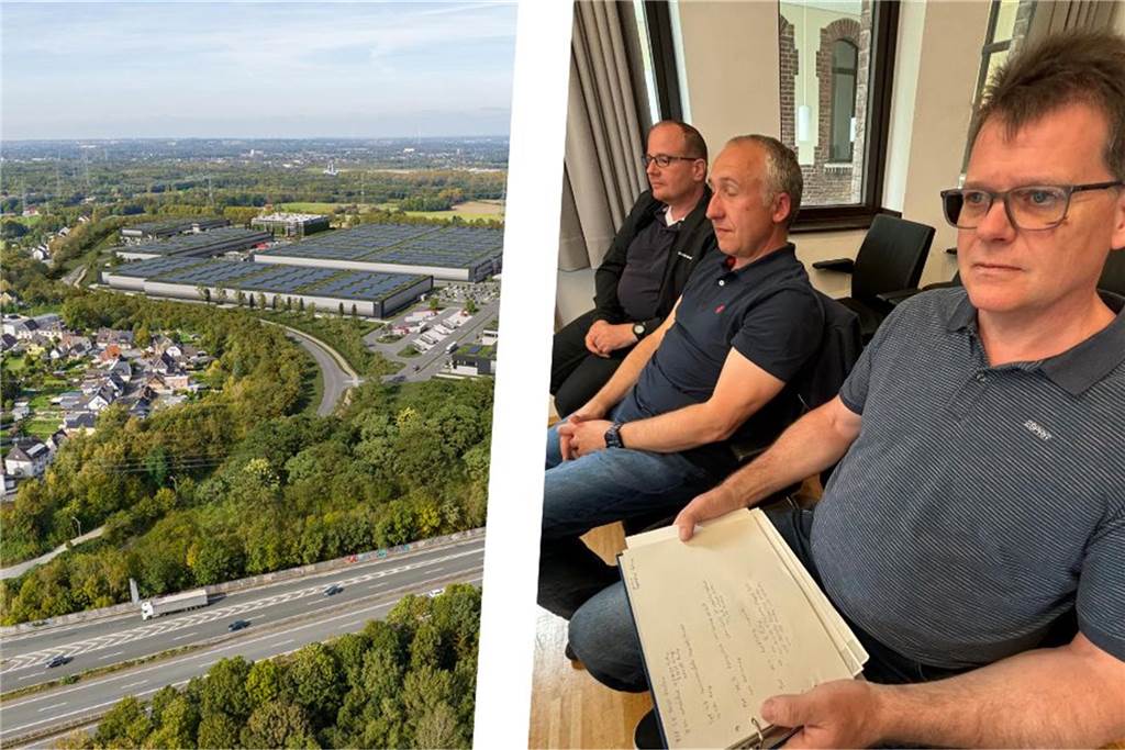 „Lebensgefährlich!“: Klaus Langanki kritisiert Stadt wegen Bombenfund Regelmäßig vertreten Jörg Sandmeier, Andreas Birkholz und Nenad Nemarnik (v.r.) die Interessen der Anwohner von Langenacker und Kreuzloh in Fragen rund um den Bau des Segro Parks Dortmund.