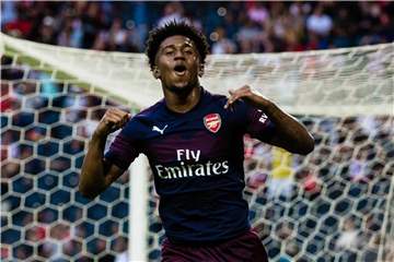 Reiss Nelson wechselt auf Leihbasis für ein Jahr zu 1899 Hoffenheim. Foto: Kenta Jönsson/Bildbyran via ZUMA Press