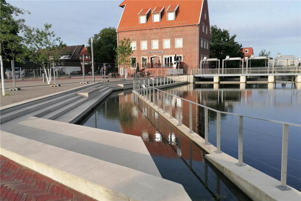 Vandalismusschäden an Fischtreppe: Reparatur parallel zum Probebetrieb Freitreppe am Mühlenplatz