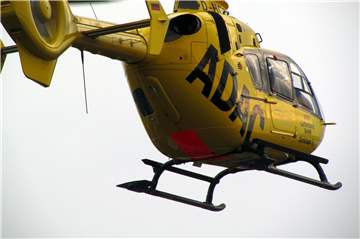 Rettungshubschrauber Christoph 8 landete am Mittwochmittag in Selm. Auf einer Kreuzung an der Olfener Straße waren zwei Motorradfahrer zusammengestoßen.