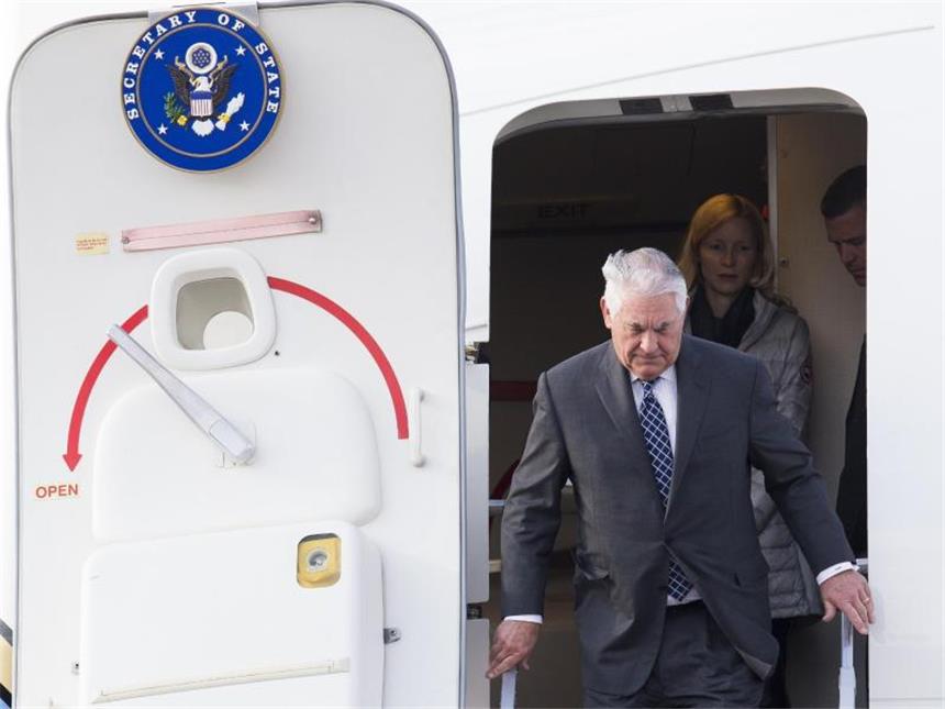 Verhärtete Fronten bei Treffen zwischen Putin und Tillerson Rex Tillerson am Flughafen Moskau-Wnukowo. Foto: Ivan Sekretarev