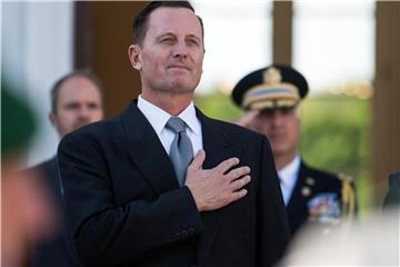 Richard Allen Grenell, der neue US-Botschafter, nach der Akkreditierung durch Bundespräsident Steinmeier. Foto: Bernd von Jutrczenka