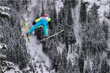 Richard Freitag bei der Skiflug-WM in Oberstdorf. Foto: Karl-Josef Hildenbrand