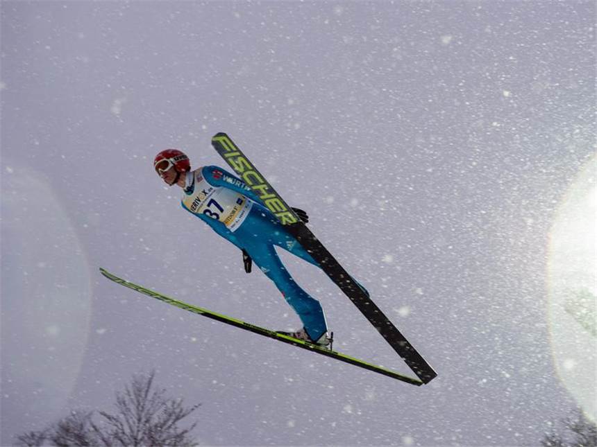 Skiflug-Weltcup: Freitag feiert zweiten Karrieresieg Richard Freitag gewann das Skifliegen in Oberstdorf. Foto: Marc Müller