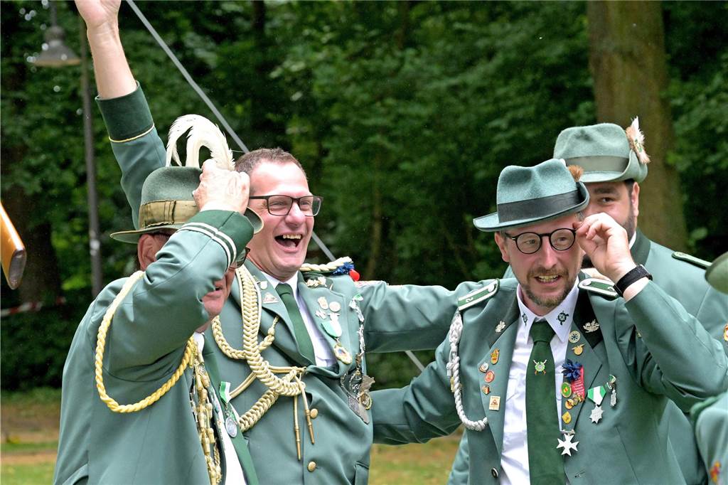 Riesen-Freude bei Michael Biegel.