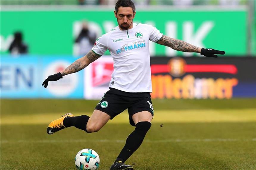 Fußball-Zweitligist Fürth mit Sorgen vor Düsseldorf-Spiel Roberto Hilbert. Foto: Daniel Karmann/Archiv