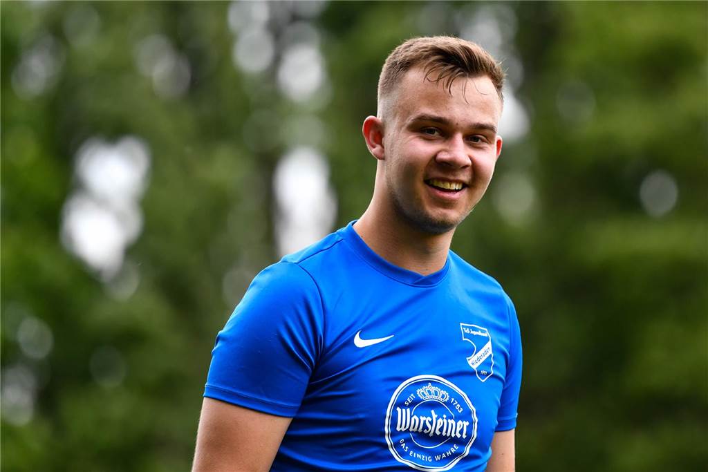 Welche Lüner Spieler haben am meisten überzeugt? Robin Franke lächelt in die Kamera