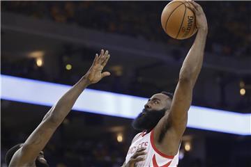 Rockets-Star James Harden war mit 30 Punkten der Topscorer. Foto: Marcio Jose Sanchez/AP