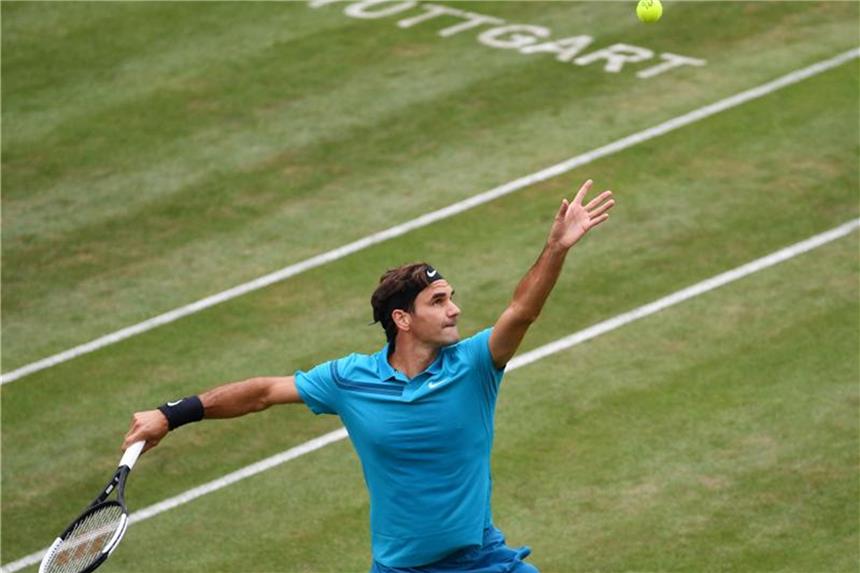 Tennisstar Federer trifft im Viertelfinale auf Pella Roger Federer trifft auf Guido Pella. Foto: Marijan Murat