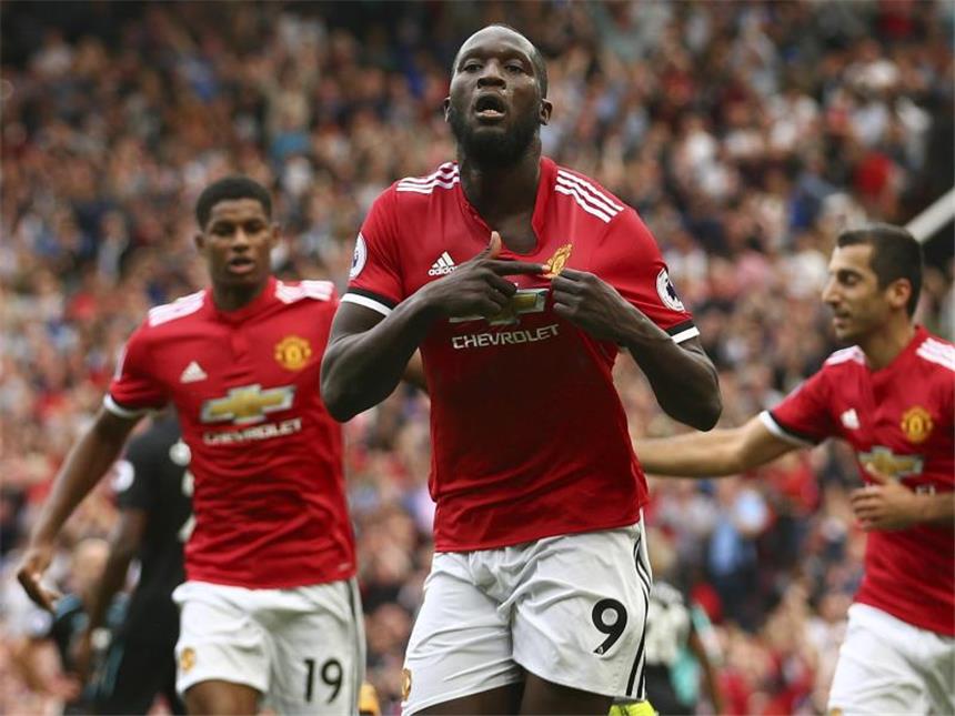 "Wunderbarer Nachmittag" für Wagner - Man United Spitze Romelu Lukaku traf doppelt gegen West Ham United. Foto: Dave Thompson