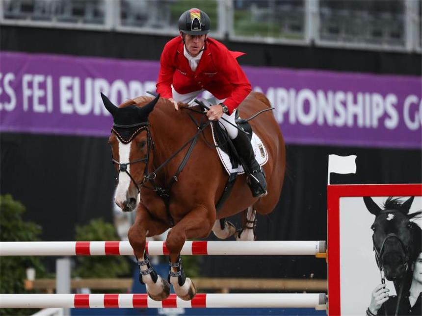 Routinier der deutschen Springreiter bei der EM in Göteborg: Marcus Ehning. Foto: Friso Gentsch