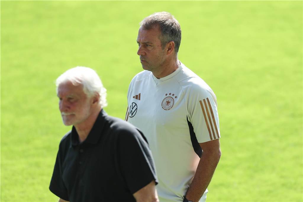 Rudi Völler und Hansi Flick.