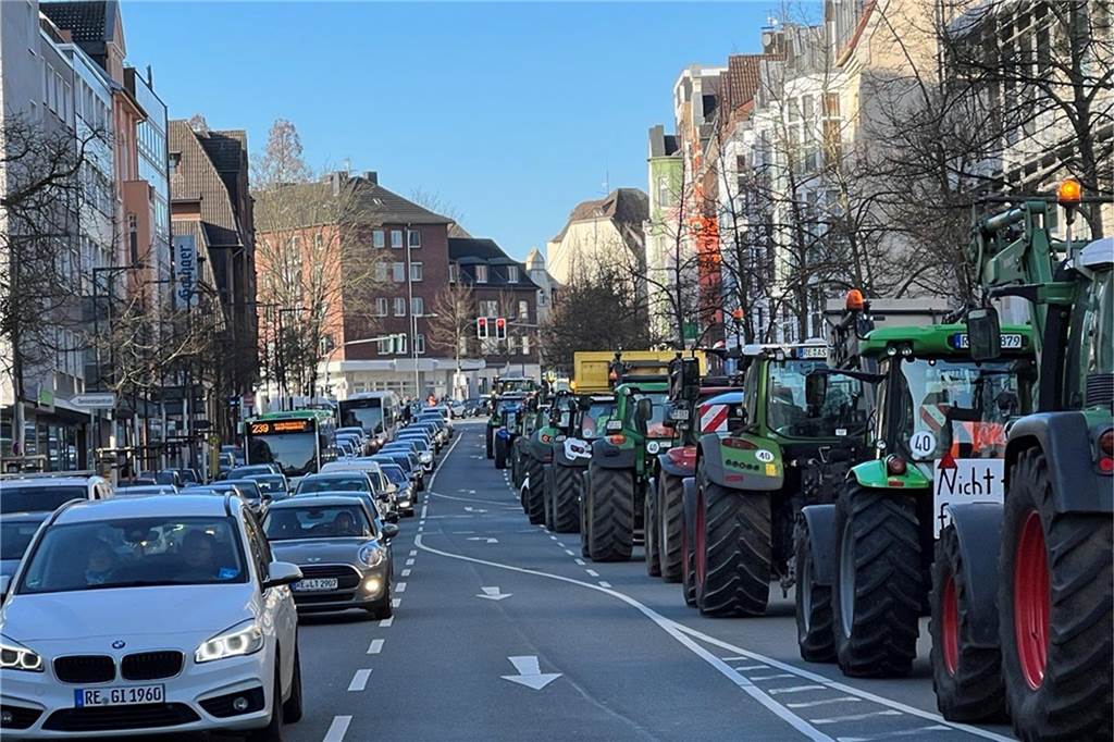 Bauerndemo am 8.1.2024 in Recklinghausen