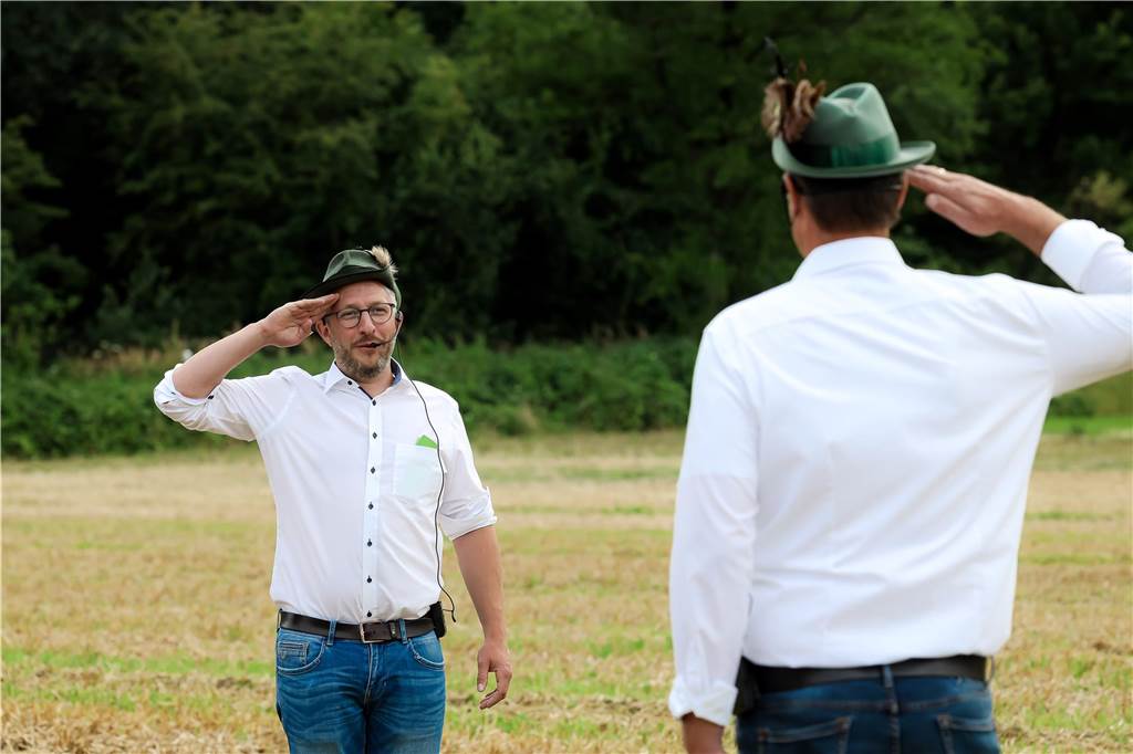 Rund 1.000 Schützen übten das Marschieren.