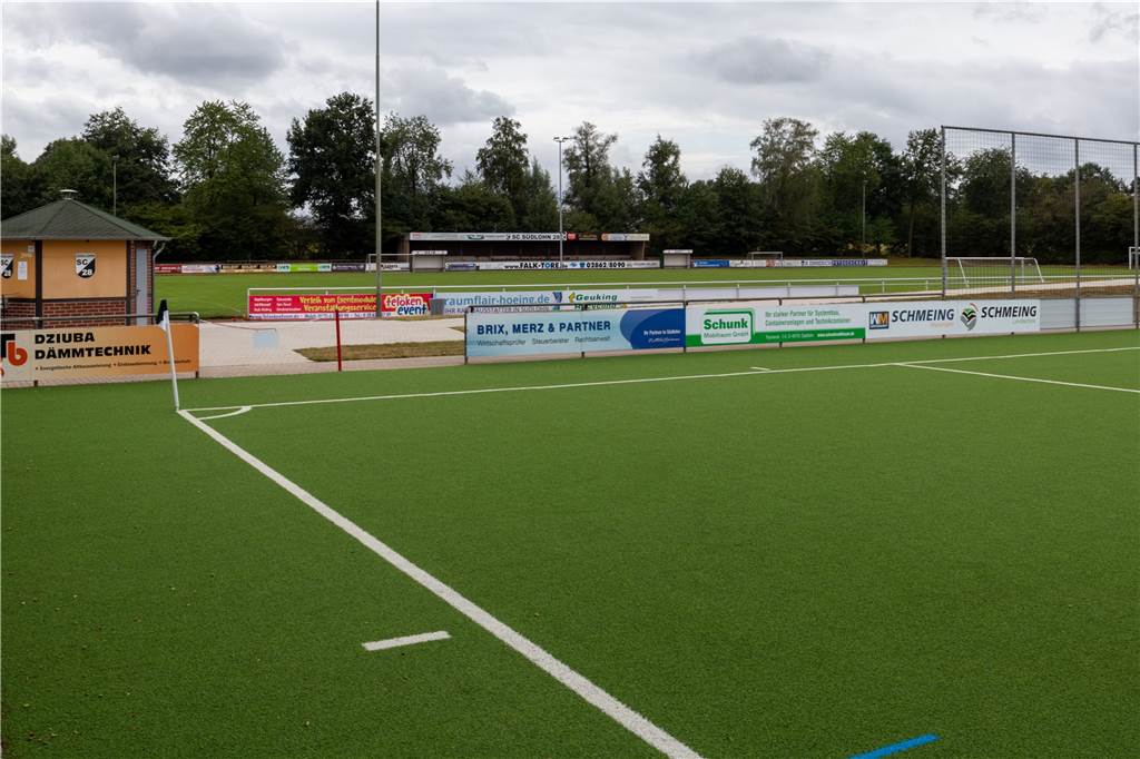 Trendsport und Fußballgolf könnten Förderung für die Sporthalle bringen Rund um den Sportplatz des SC Südlohn sind verschiedene Trendsportflächen geplant. Damit soll die Sanierung der Halle attraktiver für ein Förderprogramm gemacht werden.