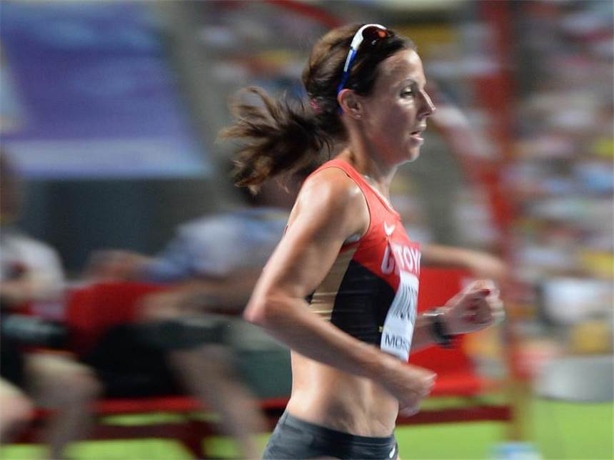 Bundestrainer kritisiert Mockenhaupt und Gabius Sabrina Mockenhaupt stieg bei der WM in Moskau im 10 000-Meter-Rennen aus. Foto: Bernd Thissen