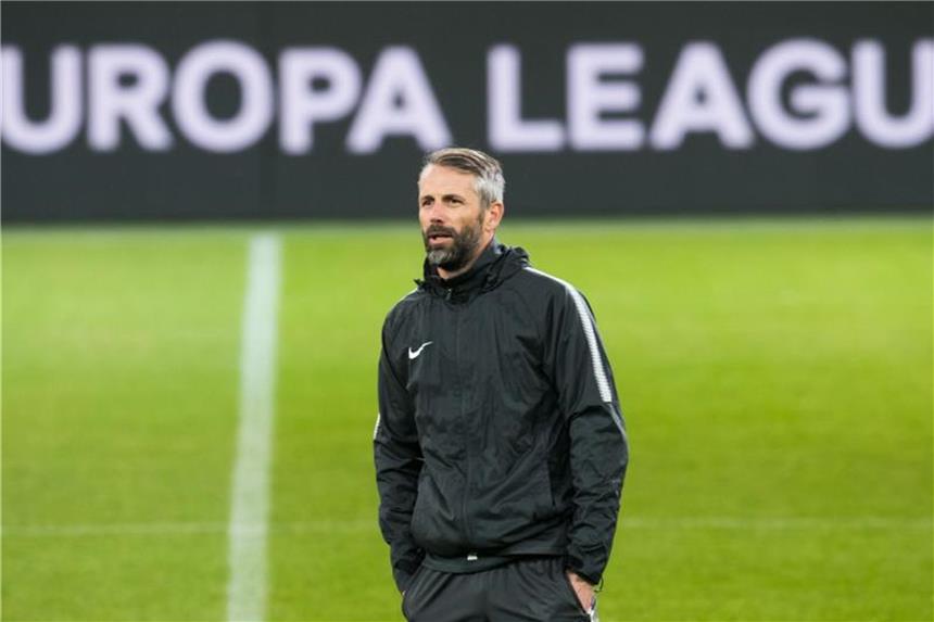 BVB-Gegner FC Salzburg vor Europa-League-Rückspiel nur 2:2 Salzburgs Trainer Marco Rose vor dem Europa-League-Rückspiel gegen den BVB. Foto: Bernd Thissen