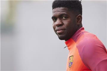 Samuel Umtiti steht noch beim FC Barcelona unter Vertrag. Foto: Alejandro Garcia/EPA