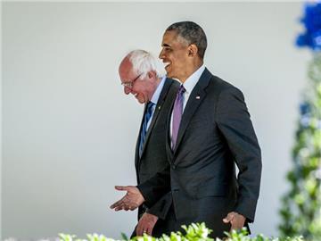 Sanders traf sich mit US-Präsident Barack Obama im Weißen Haus in Washington. Foto: Pete Marovich