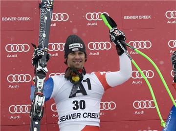 Sandro Viletta hat überraschend den Super-G in Beaver Creek gewonnen. Foto: John G. Mabanglo
