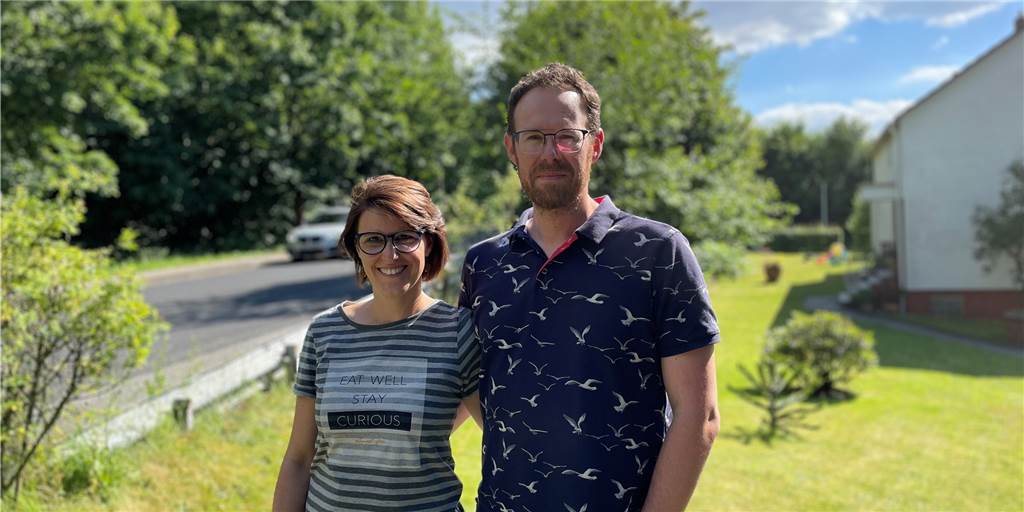 Idylle für Castrop-Rauxeler Familie wieder vorbei: „Viele geben Knallgas“ Sarah und Michael Weyhenmeyer empfanden die Hellweg-Sperrung als Segen.
