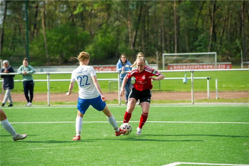 Flaesheims Frauen haben lange viel Pech - und feiern einen späten Sieg Saskia Kreuz erzielte das zwischenzeitliche 1:1 für Concordia Flaesheim.