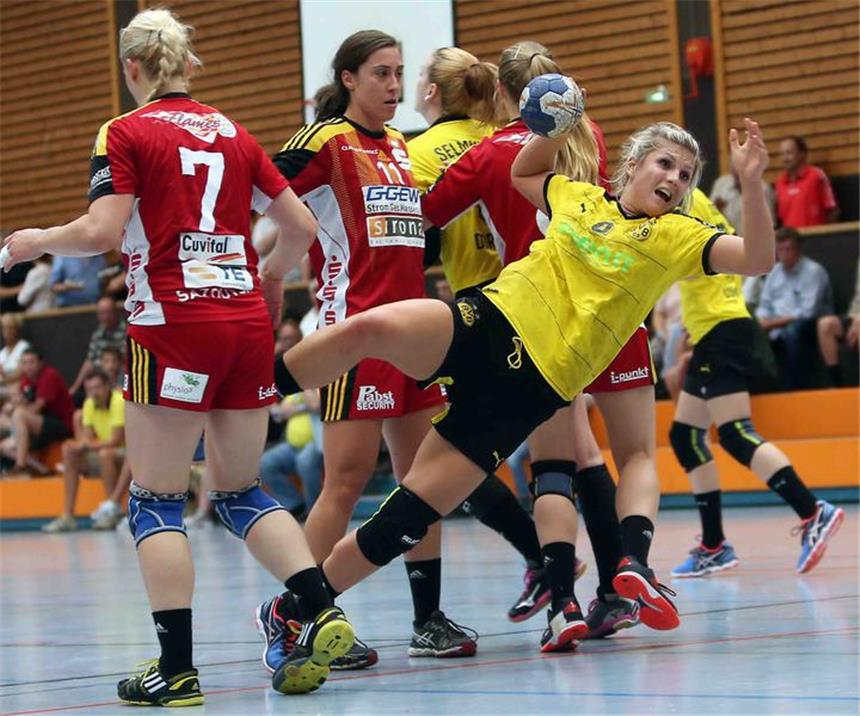 BVB-Frauen starten mit 35:24-Sieg in die Saison Saskia Weisheitel erzielte gegen Birkenau zwei Treffer.