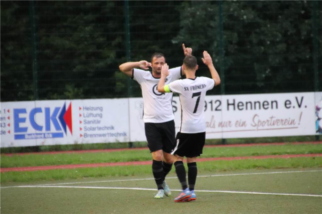 SC Hennen - SV Frömern 2:2Alex Heppe und Marcel Rose