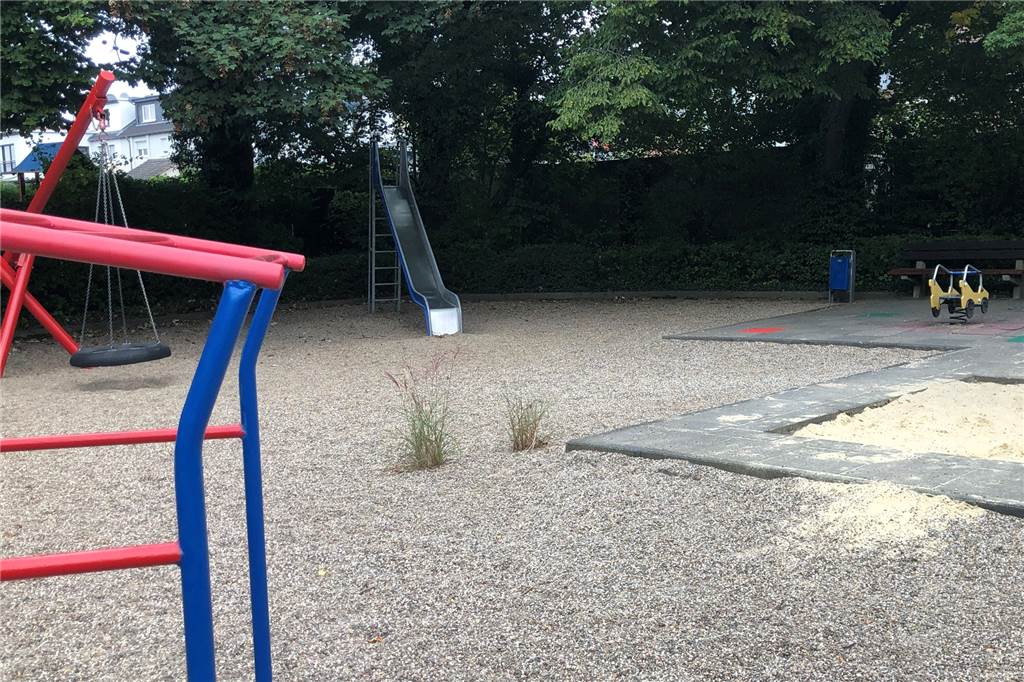 Schlusslicht bei der Spielplatzbewertung: der Platz an der Ecke Erlenweg/Tannenweg.