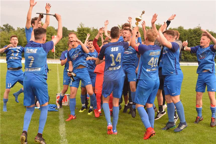 Dorstener Jugendstadtmeisterschaften bringen gleich wieder ein Novum Dorstener A-Jugend-Feldstadtmeisterschaft 2019, Sieger Blau-Weiß Wulfen