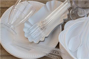 Schon ein kleines Sommerfest kann große Mengen an Plastikabfällen produzieren. Foto: Patrick Pleul