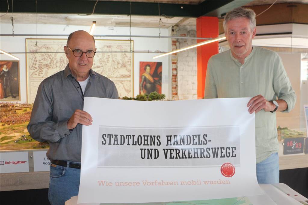 Wie wurden Vorfahren mobil? Hans-Jürgen Robers spürt Stadtlohns Handelswege auf Mathias Redders und Hans-Jürgen Robers