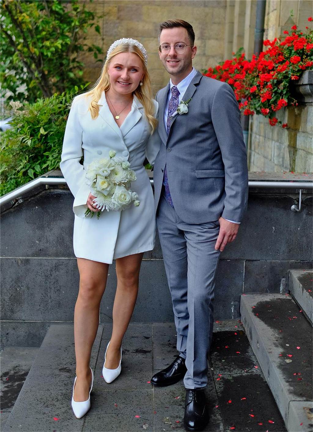 Das Brautpaar Elisa Stolz und Kai Spanka.