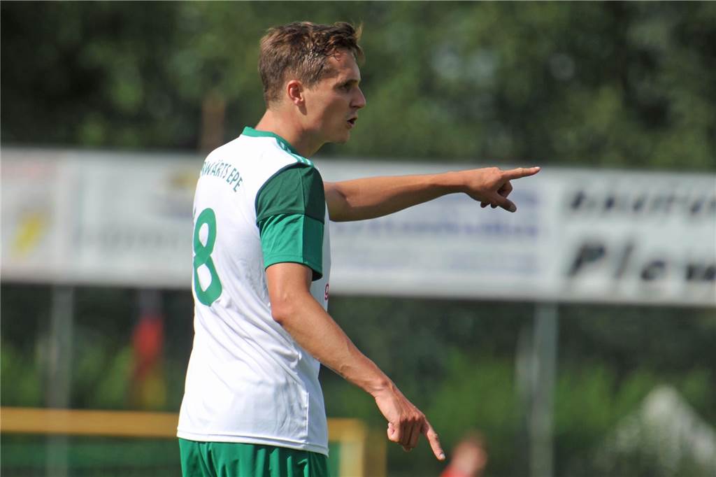 Schon seit seiner Zeit in der A-Jugend vertraut Timo Scherping von Vorwärts Epe auf die Rückennummer 18.