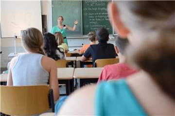 Schüler beim Unterricht. Foto: Franziska Kraufmann/Symbolbild