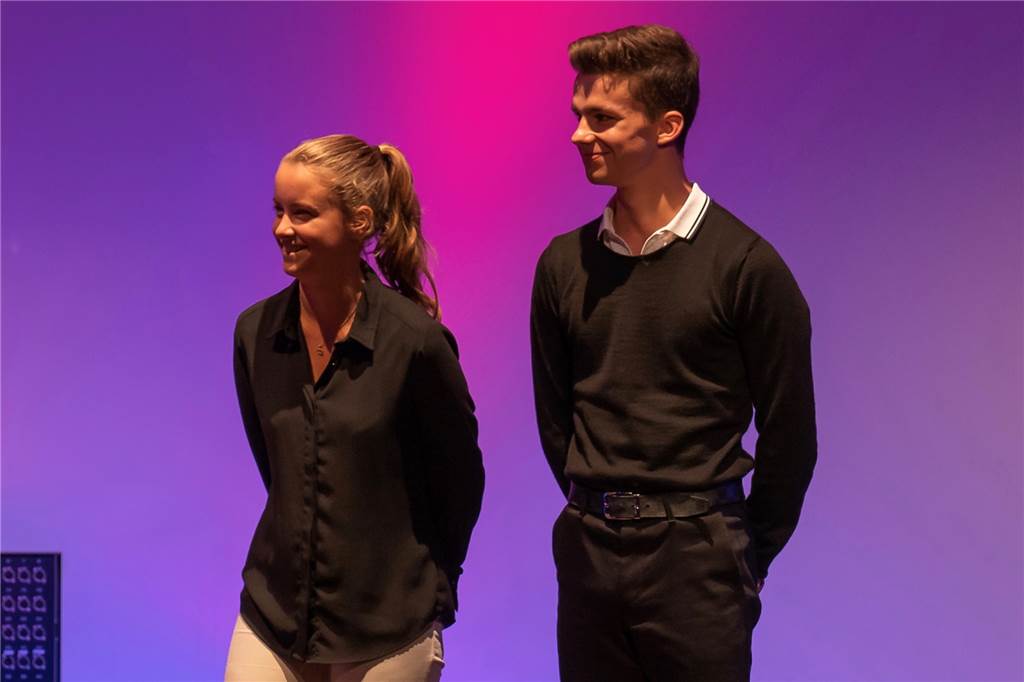 Schülersprecher Carla Siebel und Liam Sahling