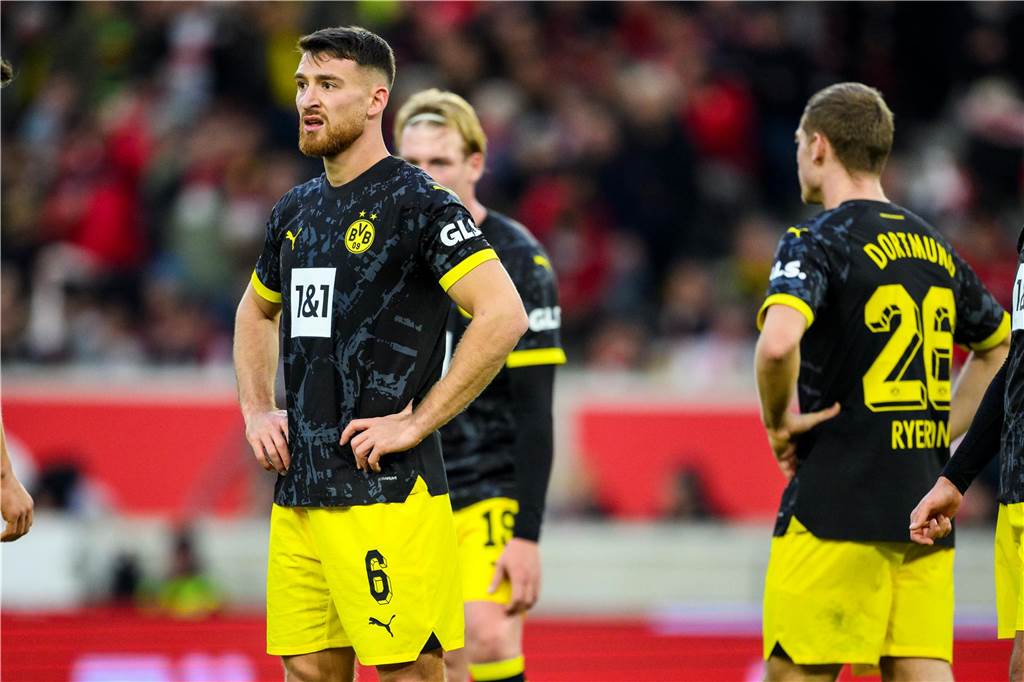 Pro und Contra: Hat der BVB das Potenzial für den Titel? : x Salih Özcan stemmt die Hände in die Hüfte.