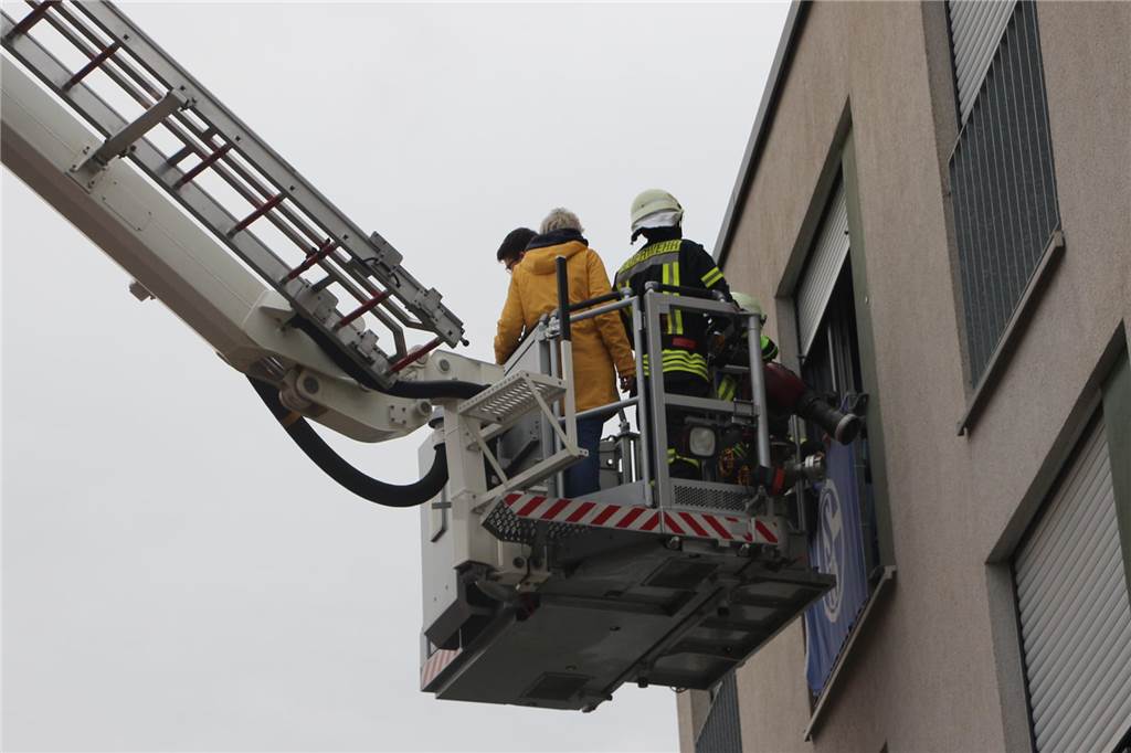Rettung per Teleskopmast