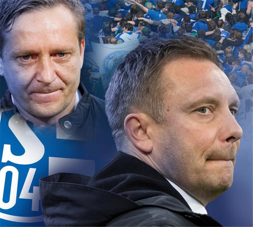 Schalkes Trainer hat einen schweren Stand Schwierige Lage auf Schalke: Trainer André Breitenreiter (r.) steht in der Kritik, Manager Horst Heldt (l.) muss am Saisonende gehen, dessen Nachfolger Christian Heidel darf sich noch nicht einmischen und Boss Clemens Tönnies schweigt.