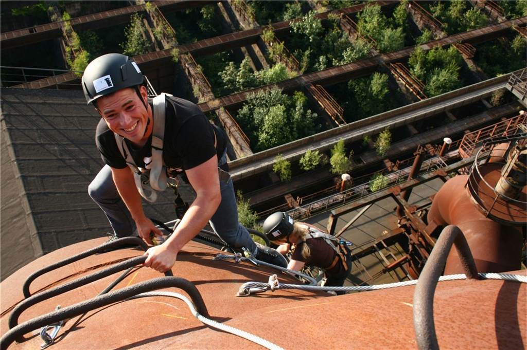 Schwindelfrei? "Die Expedition Stahl" ist eine absolute Herausforderung.