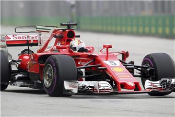 Sebastian Vettel fuhr die zweitschnellste Zeit. Foto: Yong Teck Lim